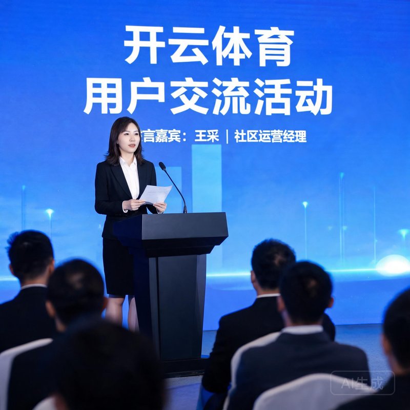 开云体育社区运营经理王采在用户活动上发言