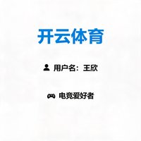 开云体育用户王欣，电竞爱好者